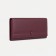 Women's wallet on the button, burgundy color