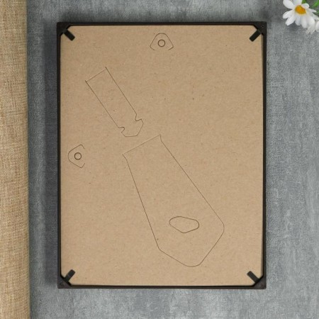 Photo frame plastic L-1 15x21 cm Wenge (plastic screen)-4