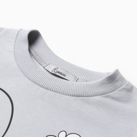 Pajamas for a boy, gray color, height 86 cm-1