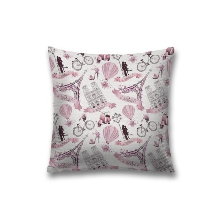 Decorative pillowcase "Parisian love", on lightning, size 45x45 cm