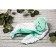 Comforter - Cherry Love heating, size 17 x 17 cm, mint color