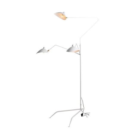 The floor lamp ST LUCE. SL305.505.03. SPRUZZO. 3x60 watts, E27, 155x155x205 cm, white color