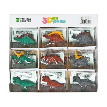 Figure eraser "dinosaurs", mix-6
