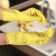 Gloves of household rubber shares, size L, 40 g, color mix