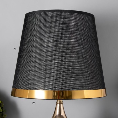 RIMINOM table lamp 1x60W E27 black and gold 24.5x24.5x40.5 cm Risalux-4