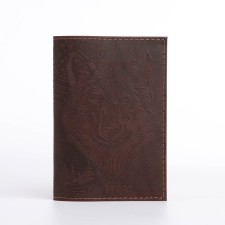 Passport cover, brown color
