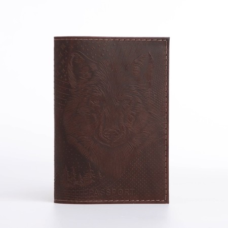 Passport cover, brown color