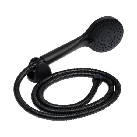 Bath mixer Zein Z3838, single -leaf, shower set, watering can 5 modes, black-8