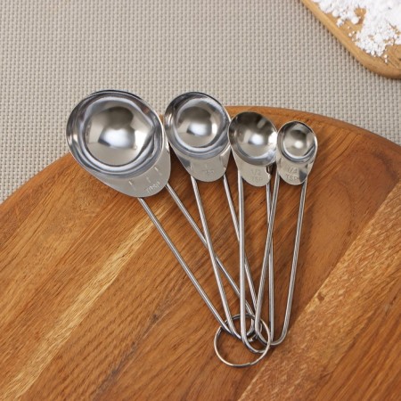 A set of measured spoons of the share "metallic", 4 pcs: 1.25/2.5/5/15 ml-2