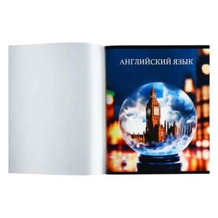 Subject note Calligrata Top "School Style", 48 sheets in a cage English, with reference material, plastic cover, offset unit-1