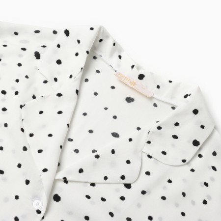 Pajamas (shorts, jacket) KAFTAN, White, size 40-42-6