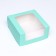 Confectionery packaging with a window, mint, 21 x 21 x 10 cm