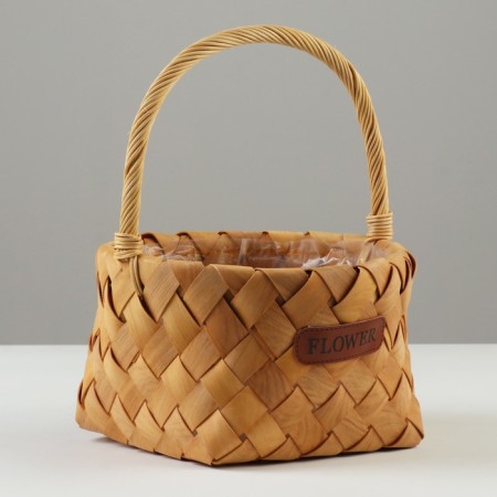 Set of wicker baskets, d26xn13.5/32 cm, d21xh12/27.5 cm, 2 pcs, sequoia-2