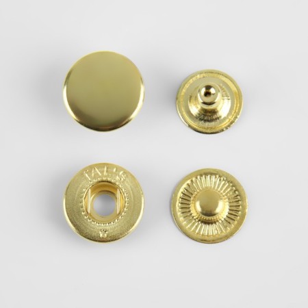 Installation button, alpha (S-shaped), d = 15 mm, gold color-2