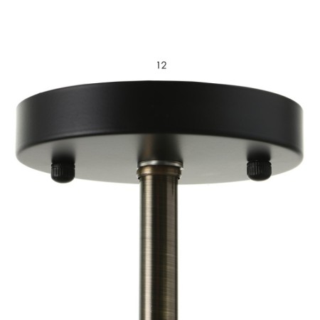 Chandelier "Charlene" 3he27 40w Black-Latun 49x49x29 cm Bayerlux-5