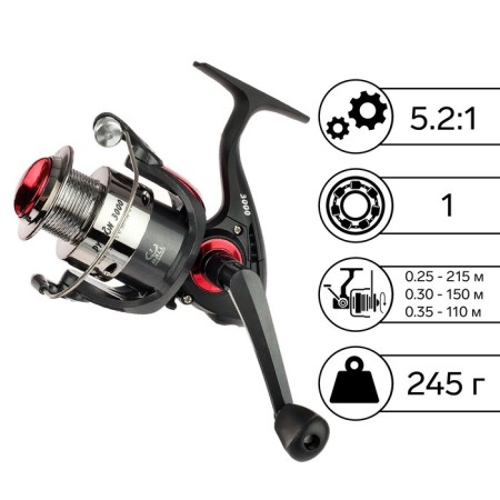 Coil B/IN PREMIER FISHING PYTHON 3000, 1 bearing, 5.2: 1