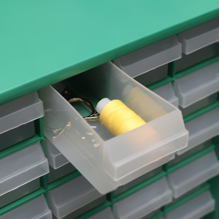 Boxing for storage with extending cells, 40 × 33 cm, green color-1
