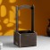 Kashpo - wooden box 13.5x13.5x30 cm brown Provence