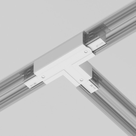 The T-shaped connector for the Technical Tract-31w-R, right-wing, 16.6x9.9x3.2 cm, white color, white-5