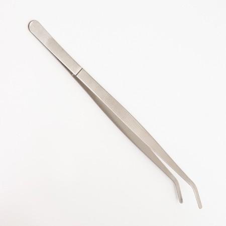 Pinzet for NomoyPet Terrarium made of stainless steel, curved, 30 cm-1