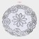 A set of openwork shade “Flowers”, D = 30 cm, 4 pcs, PVC, silver color