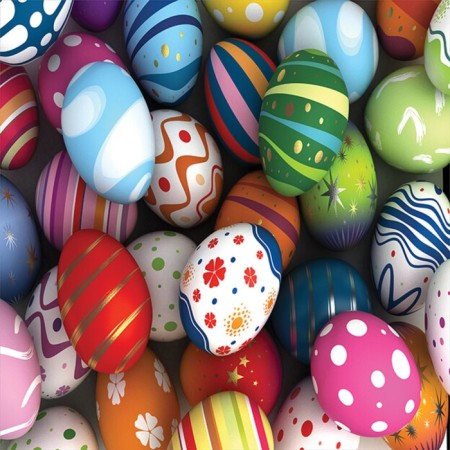 A set of napkins for setting the table "Easter eggs", rectangular, size 32x46 cm, 4 pcs-3