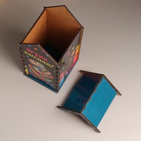 New Year's tea house "Snake. Bright emotions" 20x10.5x9.5 cm-4