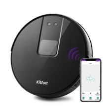 Robot percussion KitFort KT-572, 28 W, dry/wet cleaning, 0.6/0.3 l, black