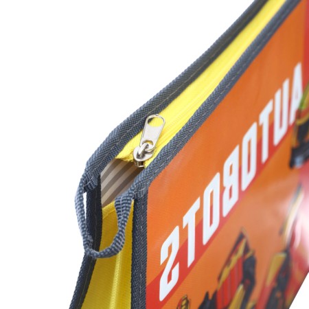 A4 notebook folder, with a zipper, with a metallic effect, transformers-5