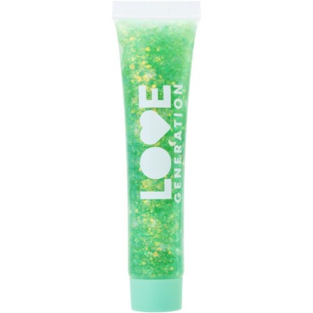Glitter-Gel Face Love Generation We Love Glitter, tone 01 green, 15 ml-1