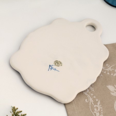 Malaya cheese board, gzhel, porcelain, 21x15 cm-3