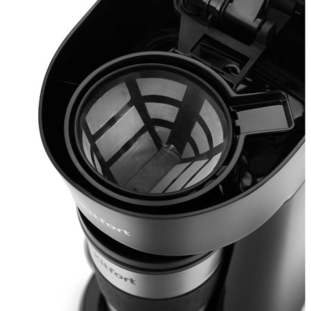 Coffee machine KitFort KT-729, drip 650 W, 0.35 l, silver-black-3