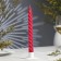 Candle twisted, 2.3x 24.5 cm, 5 hours, 50 g, raspberry