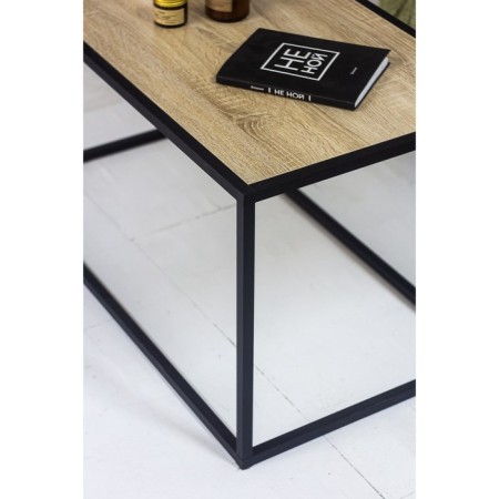 Table Journal Loft with chipboard, 941x488x488, black MuAr/Dub Sonoma-1