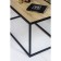 Table Journal Loft with chipboard, 941x488x488, black MuAr/Dub Sonoma