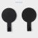 A set of metal self -adhesive hooks Savanna Black Loft Snap, 2 pcs, 1.8 × 7.3 × 4.5 cm