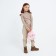 Baby backpack for girls with sparkles "unicorn", pink color