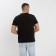 Men's T-shirt Minaku Slim Fit: Black color, rr 54