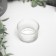 Glass of Glass for 1 candle "Round" transparent 3.2x5x5 cm