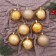 Set of balls plastic D-7 cm, 8 pcs "Kaleidoscope Assorted" gold