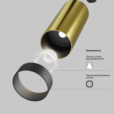 Technical TR021-1-12W3K-W-BBS, LED, 12 W, 125x82x158 mm, 900 lm, 3000k, brass-12