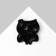 Brooch "Bird" owl, color mix in ferrous metal (indivisible packing 12 pcs., Price per pcs.)