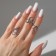 Ring set 3 pieces "claws" pattern, size mix, silver color