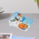 Mini-postcard double "Wonderful New Year!" glitter, snowman, 16.5x10 cm
