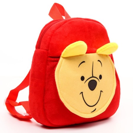 Blue backpack, with a zipper, with a pocket, 19 x 22 cm "Bear", a bear cub Winnie and his friends-4