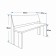 Folding bench, needles, 100x60x86 cm
