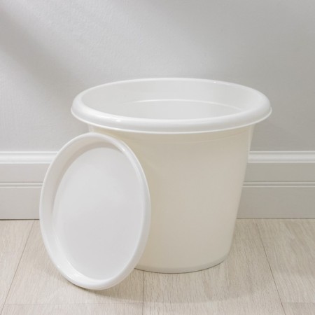 Pot with the Podon "Economy", 10 l, white color-3