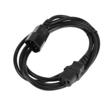 Кабель-удлинитель питания Cablexpert PC-189-VDE, C13-C14, 10 А, 1.8 м, с заземлением, черный
