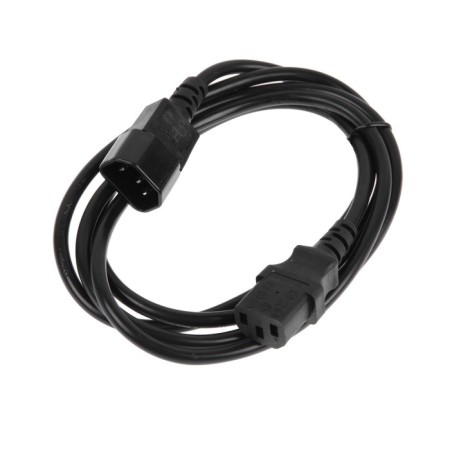 Cable-power cable Cablexpert PC-189-VDE, C13-C14, 10 A, 1.8 m, with grounding, black