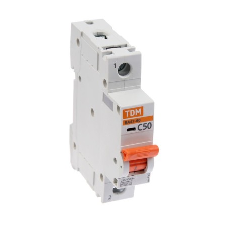 Switch automatic TDM VAL47-60, 1P, 50 A, 6 KA, C, SQ0223-0082-1